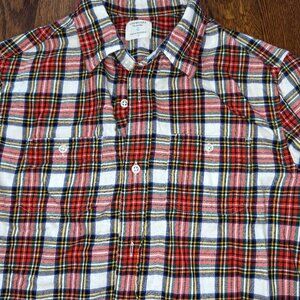 Boys J. Crew Crewcuts Plaid Flannel Shirt size 12